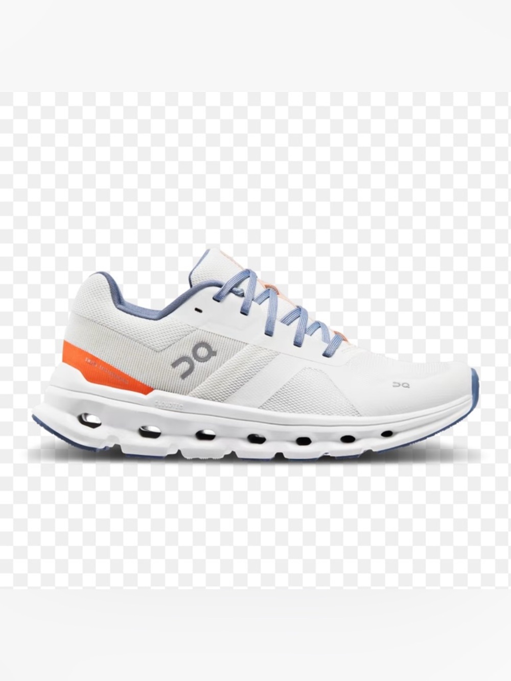 On Cloudrunner Women’s 7.5 White Flame Running Shoes EUC Lightweight Trainer